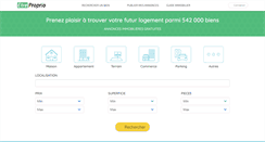 Desktop Screenshot of etreproprio.com